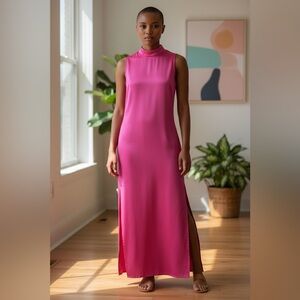 NWT Plain Studios Elegant Pink Sleeveless Dress 
size 10